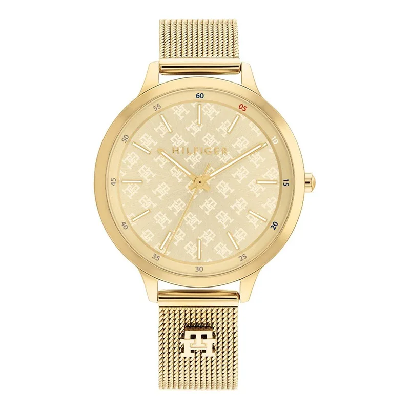 Tommy Hilfiger Iris Χρυσό Stainless Steel Mesh Bracelet 1782588