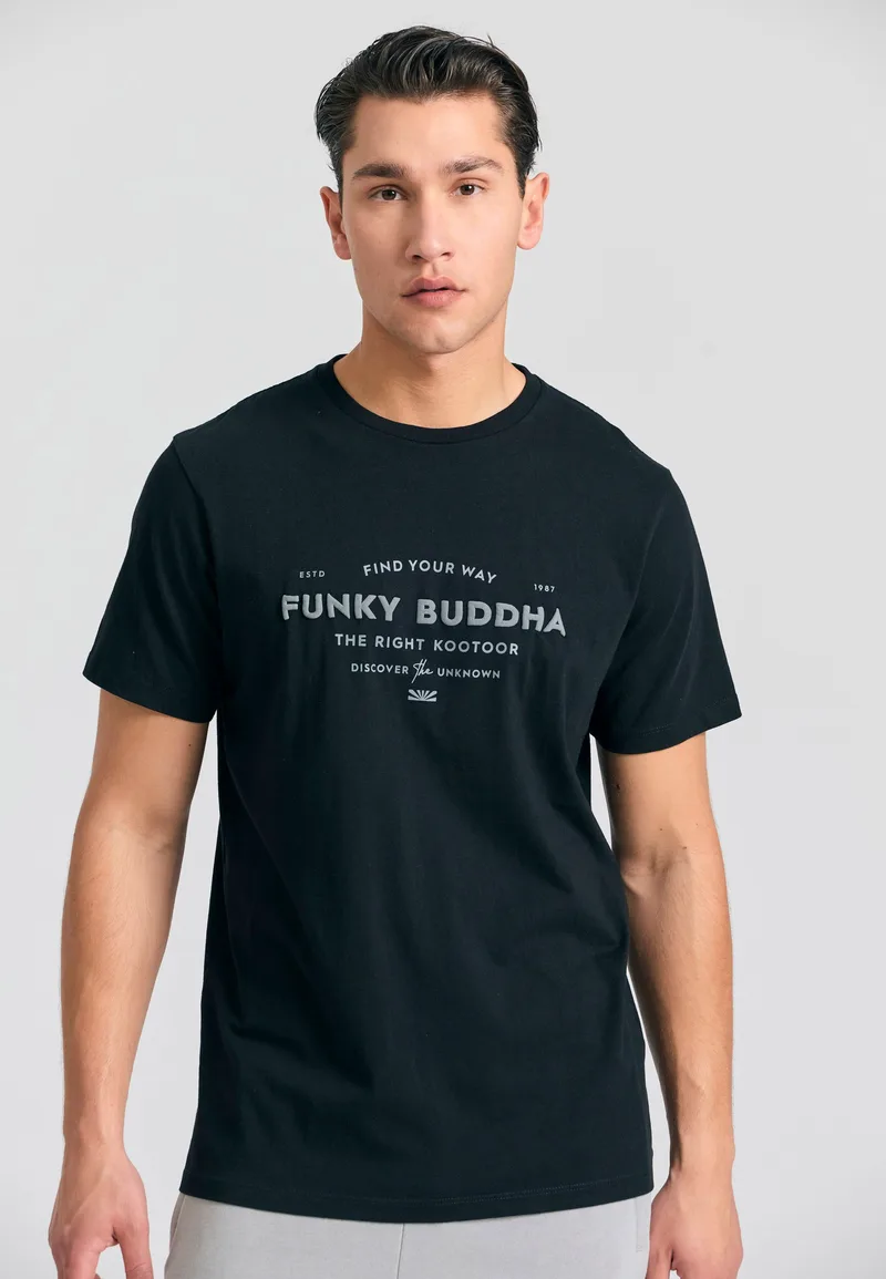 T-shirt με embossed τύπωμα από οργανικό βαμβάκι