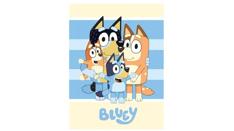 Κουβέρτα Κούνιας Fleece 100x140εκ. BBC Studios Bluey 55 Blue Digital Print DimCol (Ύφασμα: Polyester, Χρώμα: Μπλε, Μέγεθος: Κούνιας) - DimCol - 54462527020