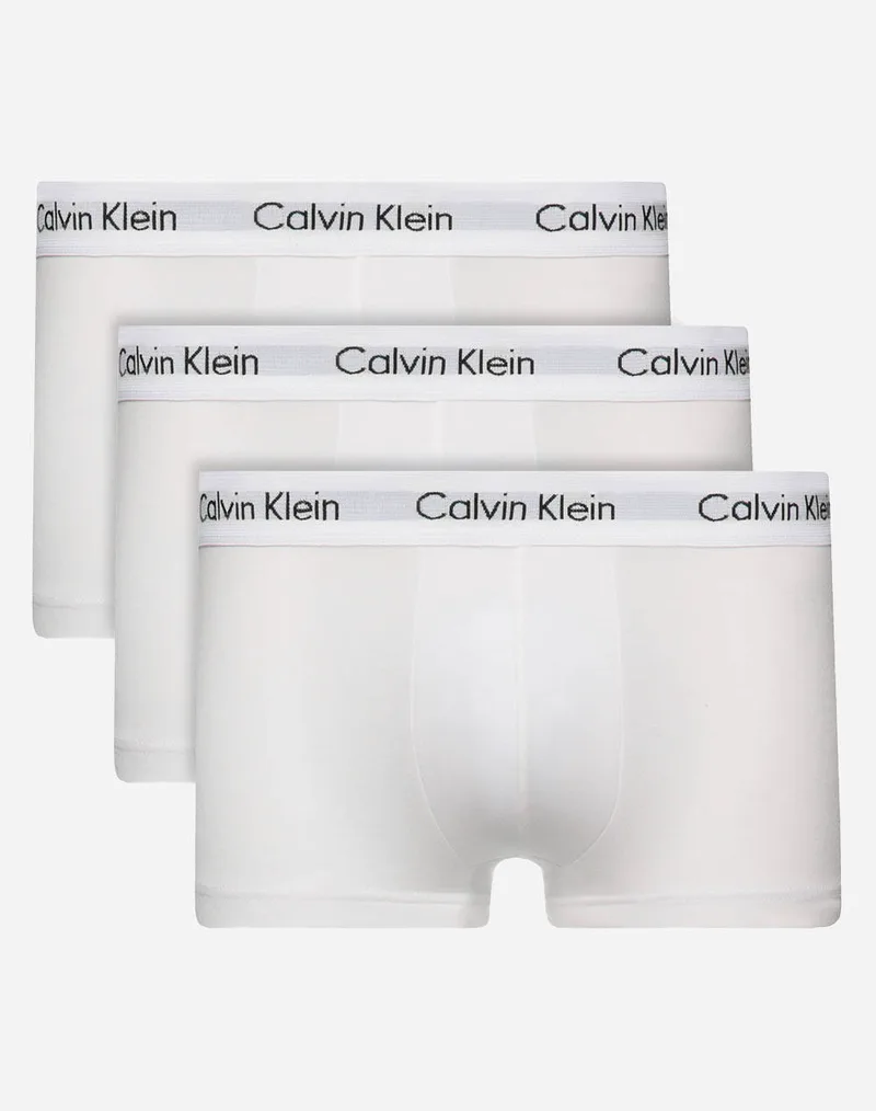 CALVIN KLEIN JEANS ΜΠΟΞΕΡ LOW RISE TRUNK 3PK 0000U2664G-100 TotalWhite