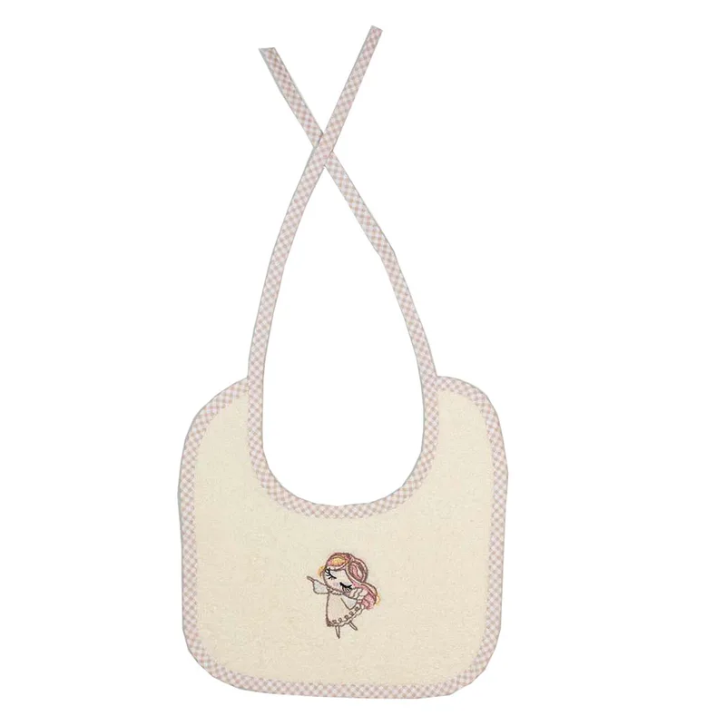 Σαλιάρα Πετσετέ (25x25) Dimcol Little Angel 143 Εκρού