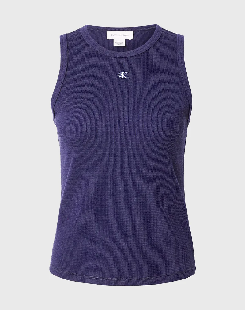 CALVIN KLEIN JEANS SL MONOGRAM PATCH WAFFLE RACER T LV047F232G-9EI Indigo