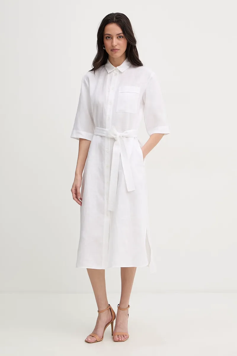 MM by Max Mara καλοκαιρινό φόρεμα λινό TABELLA
