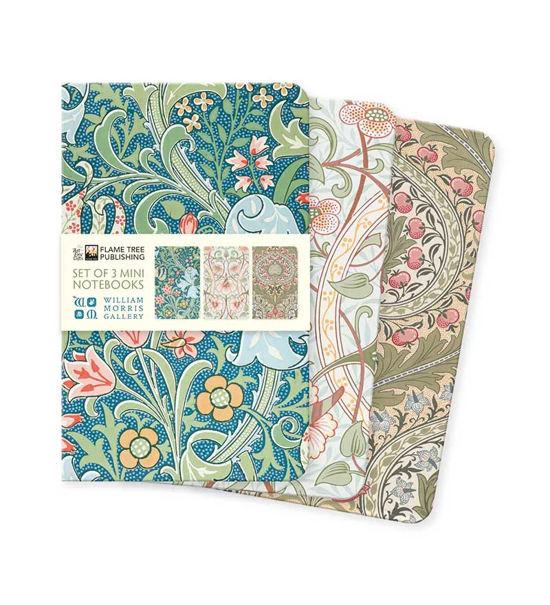 Σημειωματάριο William Morris Gallery Set of 3 Mini Notebooks