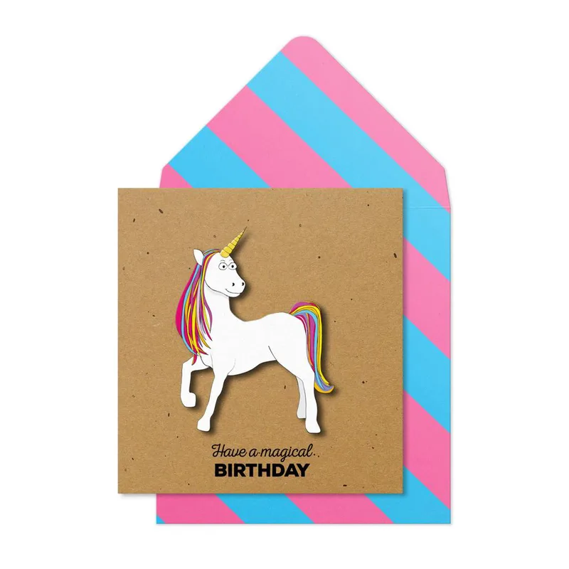 Ευχετήρια Κάρτα Γενεθλίων"Have a Magical Birthday Unicorn ''TC229