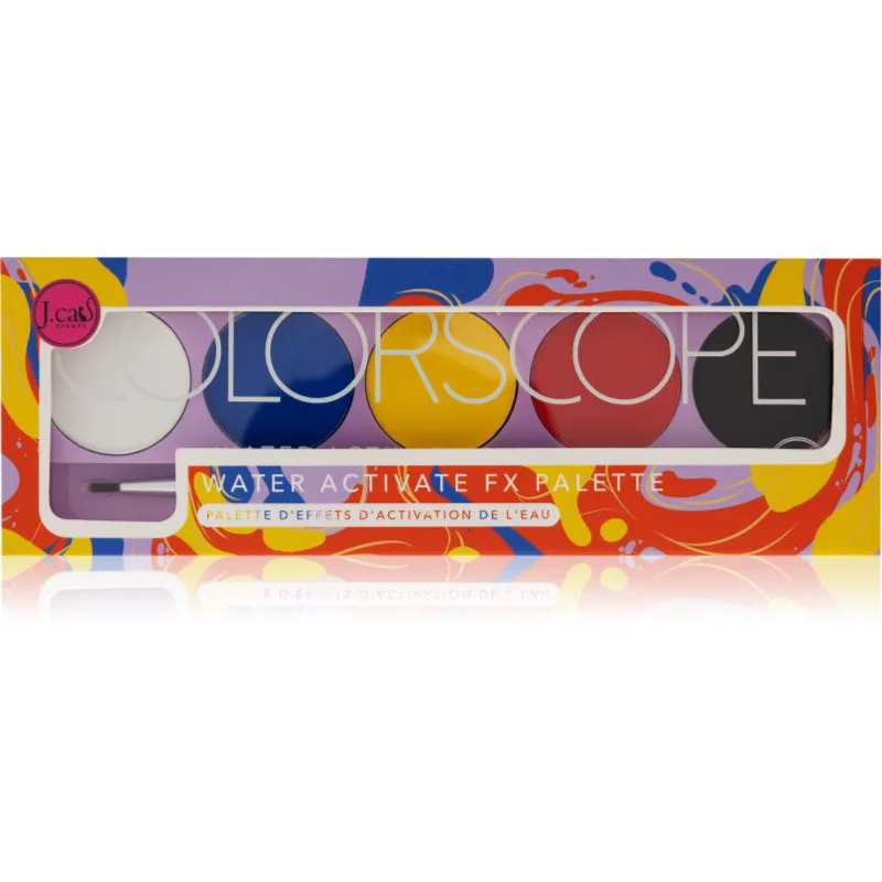 J.Cat Beauty ColorScope Παλέτα για το πρόσωπο με βούρτσα απόχρωση Primary 5 γρ