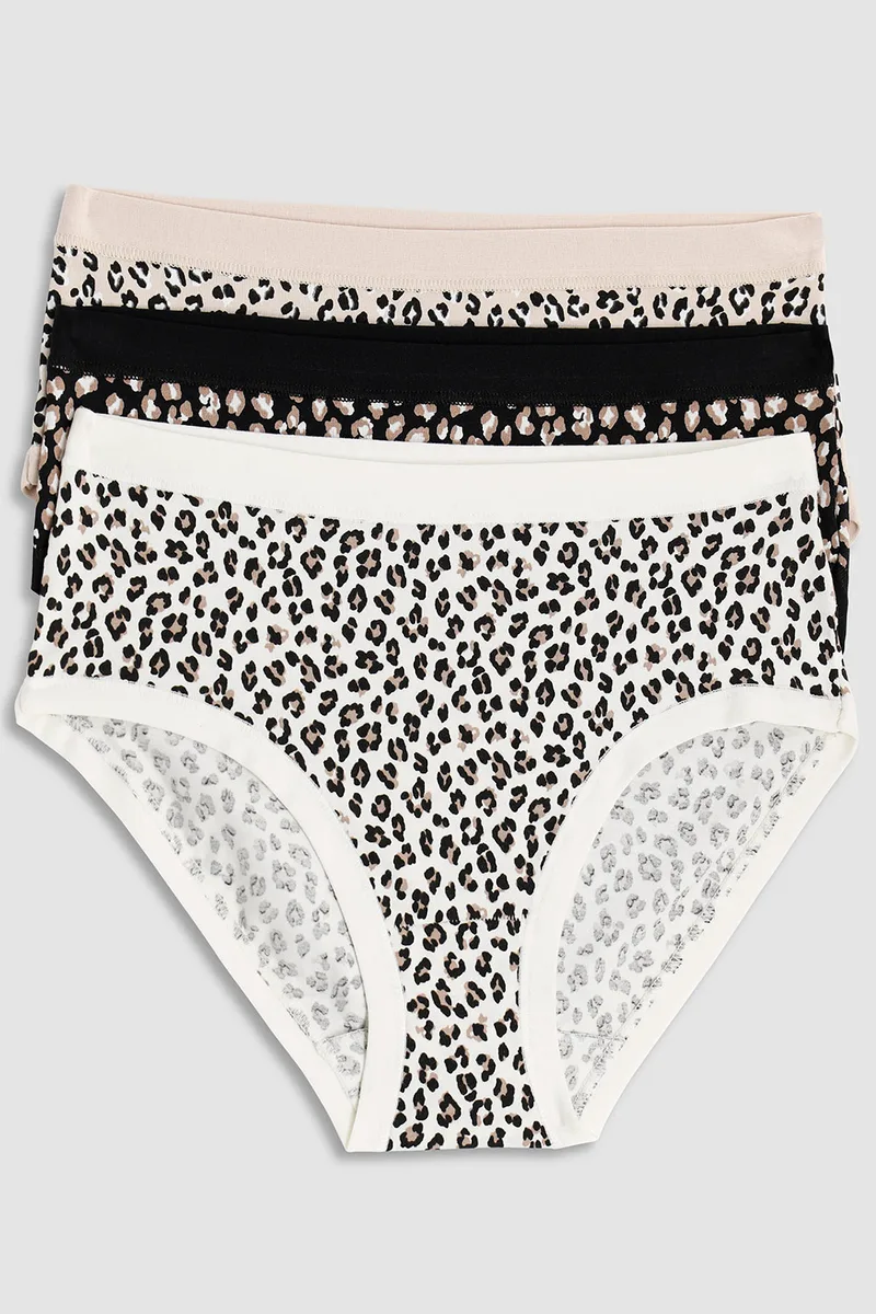 Cotonella γυναικεία εσώρουχα Midi Slip τριπλέτα (3 τμχ)-3363-I503-4M100