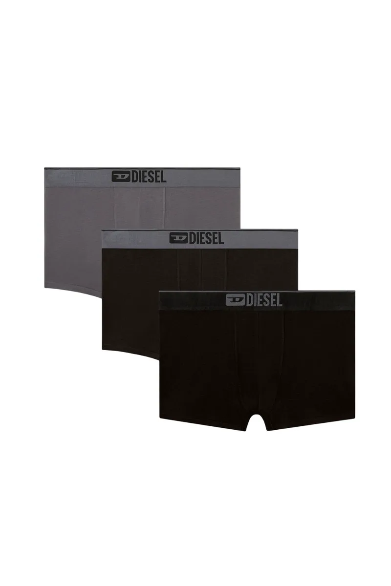 DIESEL Ανδρικά Boxer Shorts 3-Pack Γκρι Μαύρο-S2600ST3V0GDAC-GREY