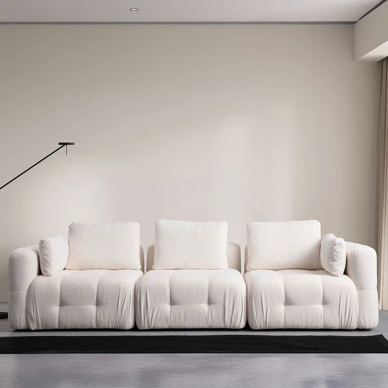 Τριθέσιος Καναπές Amaris 3 Seater -White 560Are4141 (100x65x81)