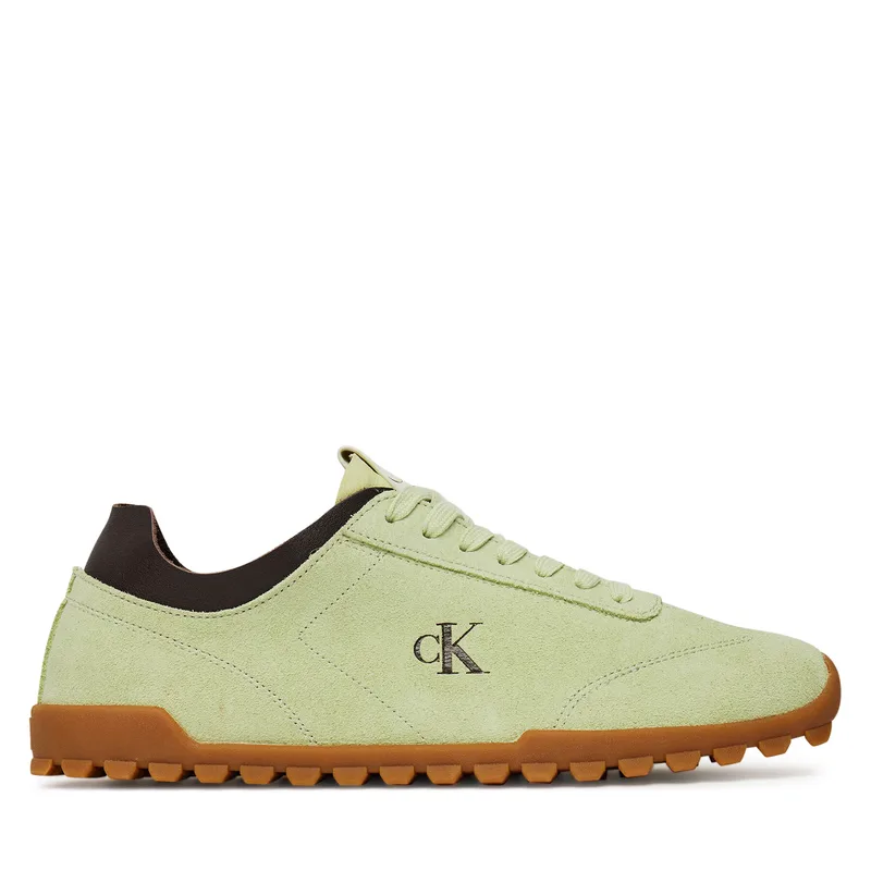Αθλητικά Calvin Klein Jeans Low Profile Runner Mg Sue YW0YW01898 Πράσινο