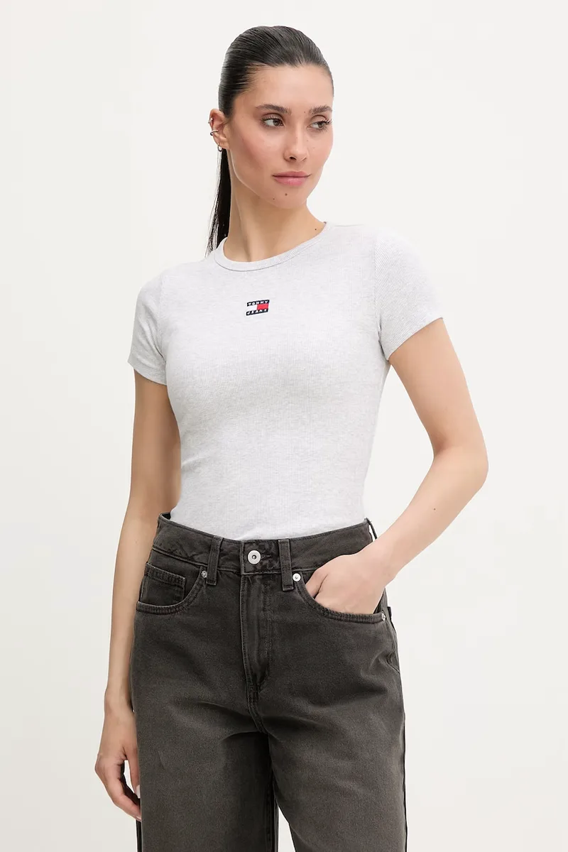Tommy Jeans Γυναικείο t-shirt βαμβακερό με ελαστάν