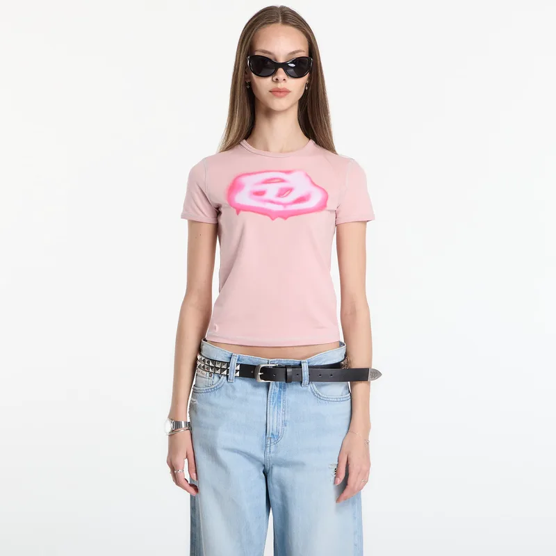 T-shirt Diesel T-Uncuties-Long-S3 T-Shirt Pale Mauve M