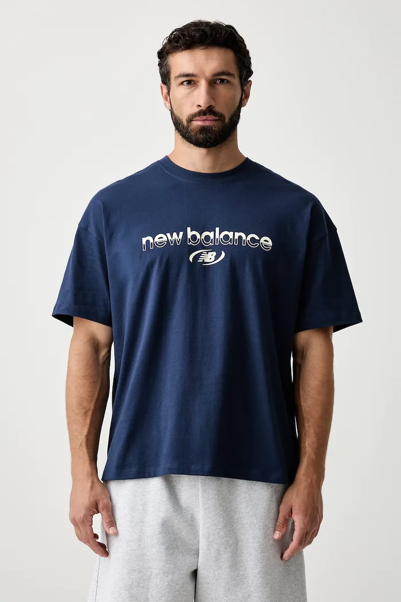 New Balance t-shirt ανδρικό βαμβακερό