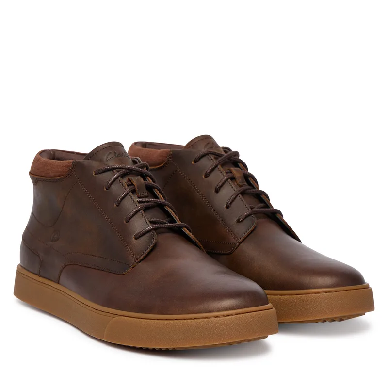 Μποτίνια Clarks Lydford Mid 26327459 Σκούρο καφέ