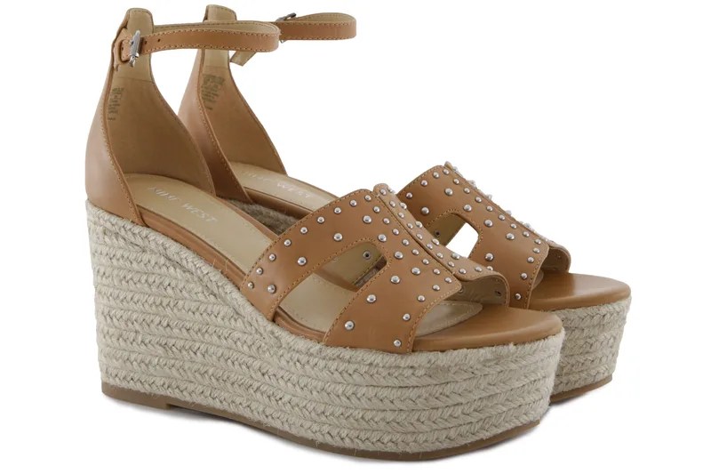 Πλατφόρμες Nine West Alina ALINA-MEDIUM NATURAL LEATHER Γυναικείο