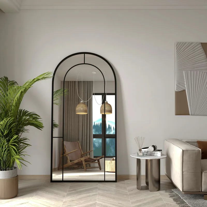 Καθρέπτης Δαπέδου Rounda - Black 985Etr1102 (90x180 cm)