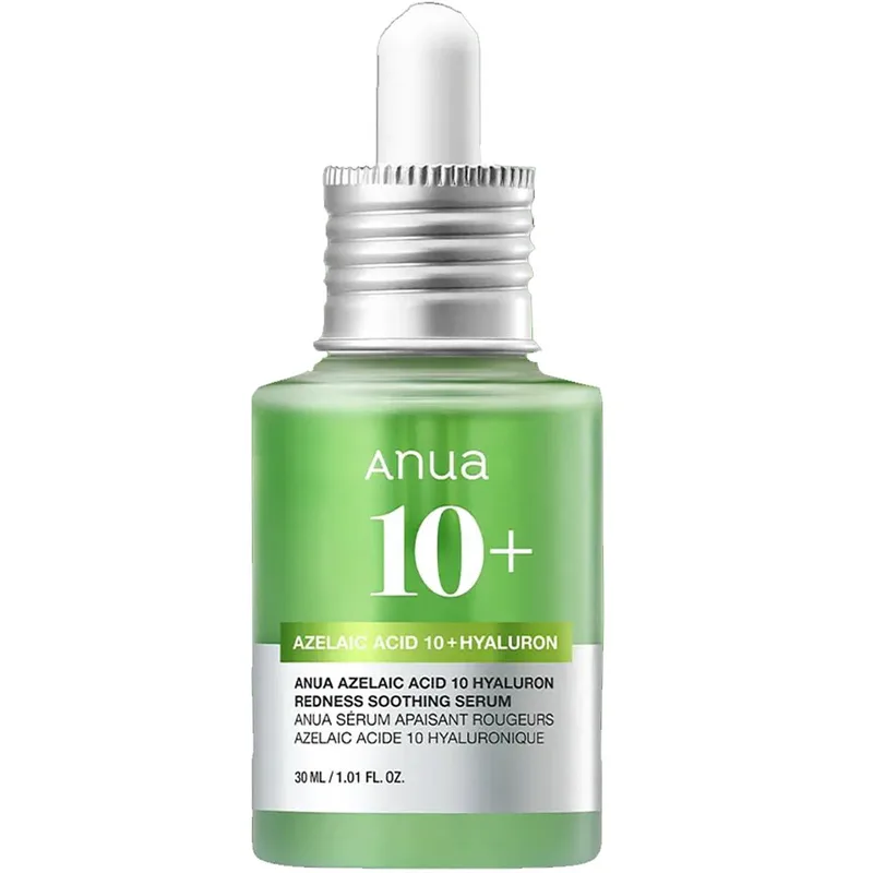 Anua Azelaic Acid 10+ Hyaluron Redness Soothing Serum Καταπραϋντικός Ορός Προσώπου Κατάλληλο για Ευαίσθητες Επιδερμίδες Κατά της Ερυθρότητας, των Φλεγμονών & της Ακμής 30ml