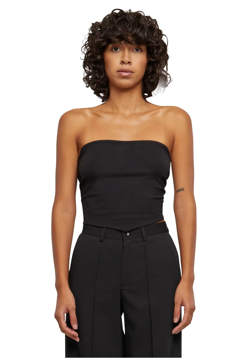 Ladies Knotted Bandeau Top Urban Classics TB6872 black
