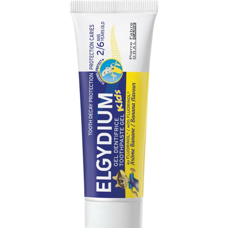Elgydium Kids Banana Toothpaste Οδοντόκρεμα για παιδιά ηλικίας 2 έως 6 ετών με Γεύσης Μπανάνα 50ml
