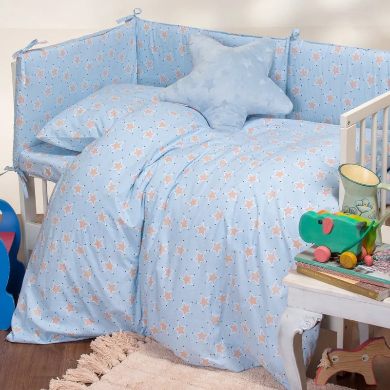 Σεντόνι Λίκνου 85x110 Melinen Mini Stars Sky 85x110