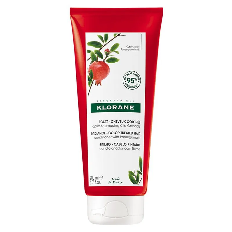 Klorane Pomegranate Color Protection Conditioner Μαλακτική Κρέμα για Βαμμένα Μαλλιά με Ρόδι 200ml