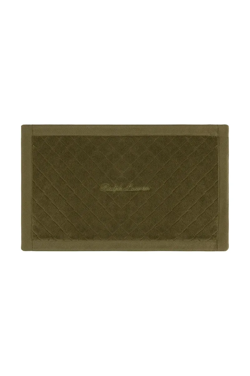 Βαμβακερό χαλάκι μπάνιου Ralph Lauren DULANEY Olive 50 x 80 cm