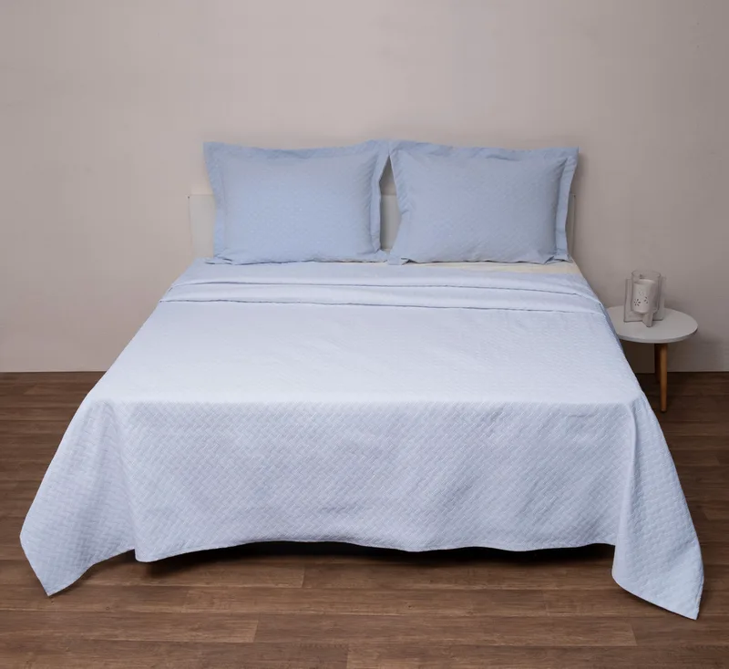 Κουβέρτα Polycotton Ημίδιπλη 170x260 Δήλος Σιέλ