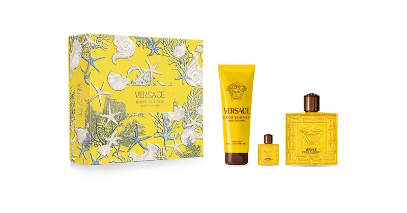 Versace Eros Energy Gift Set for Men Scented Shower Gel 150ml + Eau de Parfum 100ml + Eau de Parfum 5ml