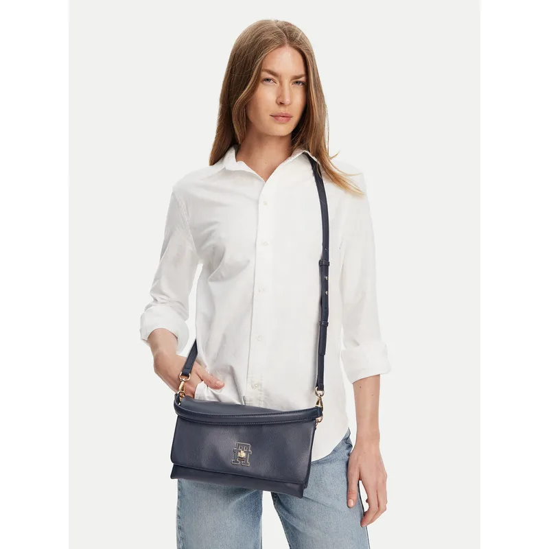 Τσάντα Tommy Hilfiger Th Modern Conv Crossover AW0AW17465 Σκούρο μπλε