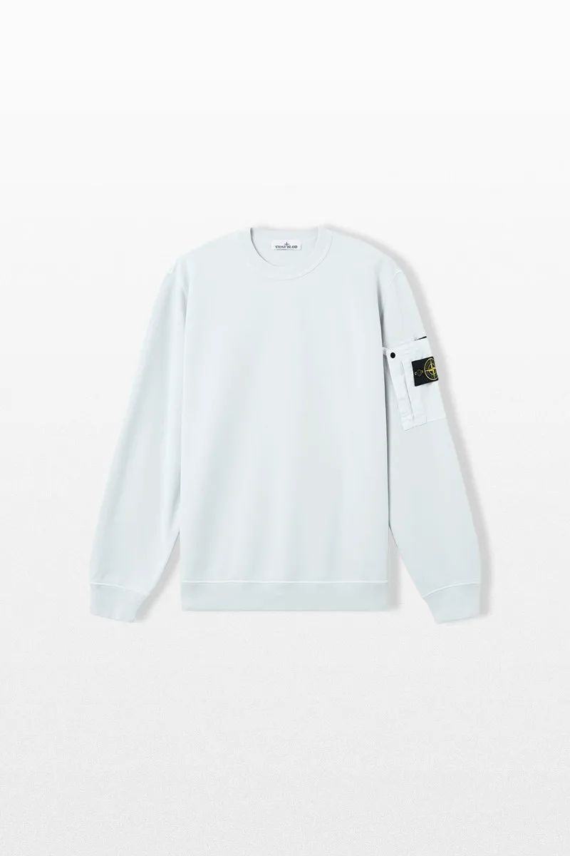 STONE ISLAND Ανδρικό Μπλε Crewneck Sweatshirt