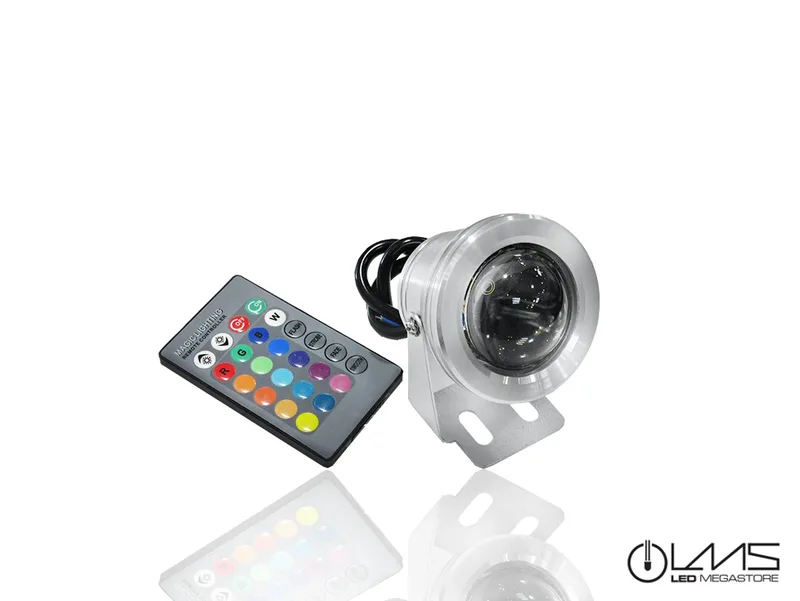 Led Spot RGB LMS IP65 8 Watt 12 Volt με Τηλεχειρισμό 05924