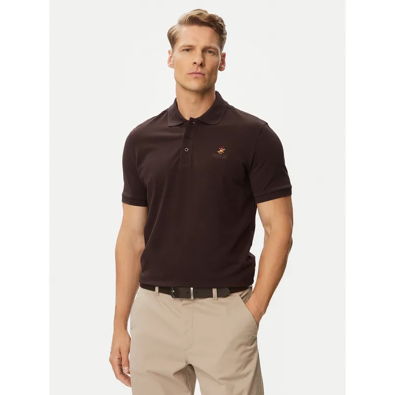 Beverly Hills Polo Club Polo P-SS26M-P4501247 Σκούρο καφέ Regular Fit