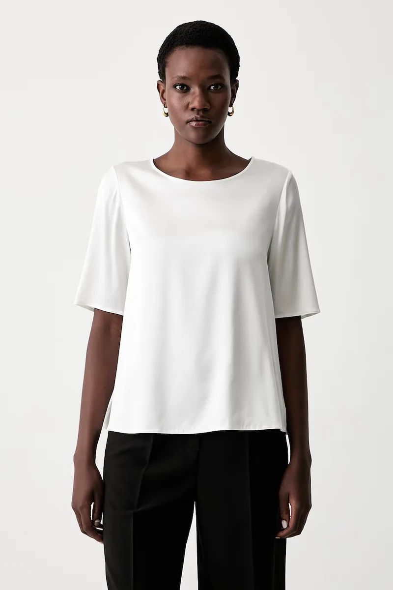 MM by Max Mara μπλούζα γυναικεία μεταξωτή MMLASTI