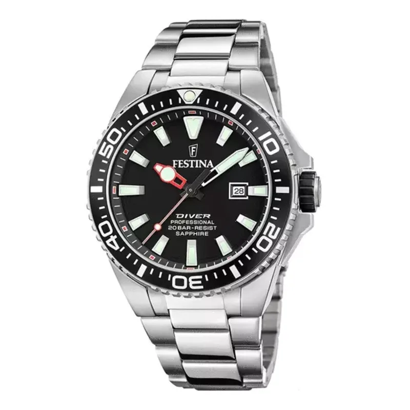 FESTINA Gents Diver Silver Stainless Steel Bracelet F20663/3