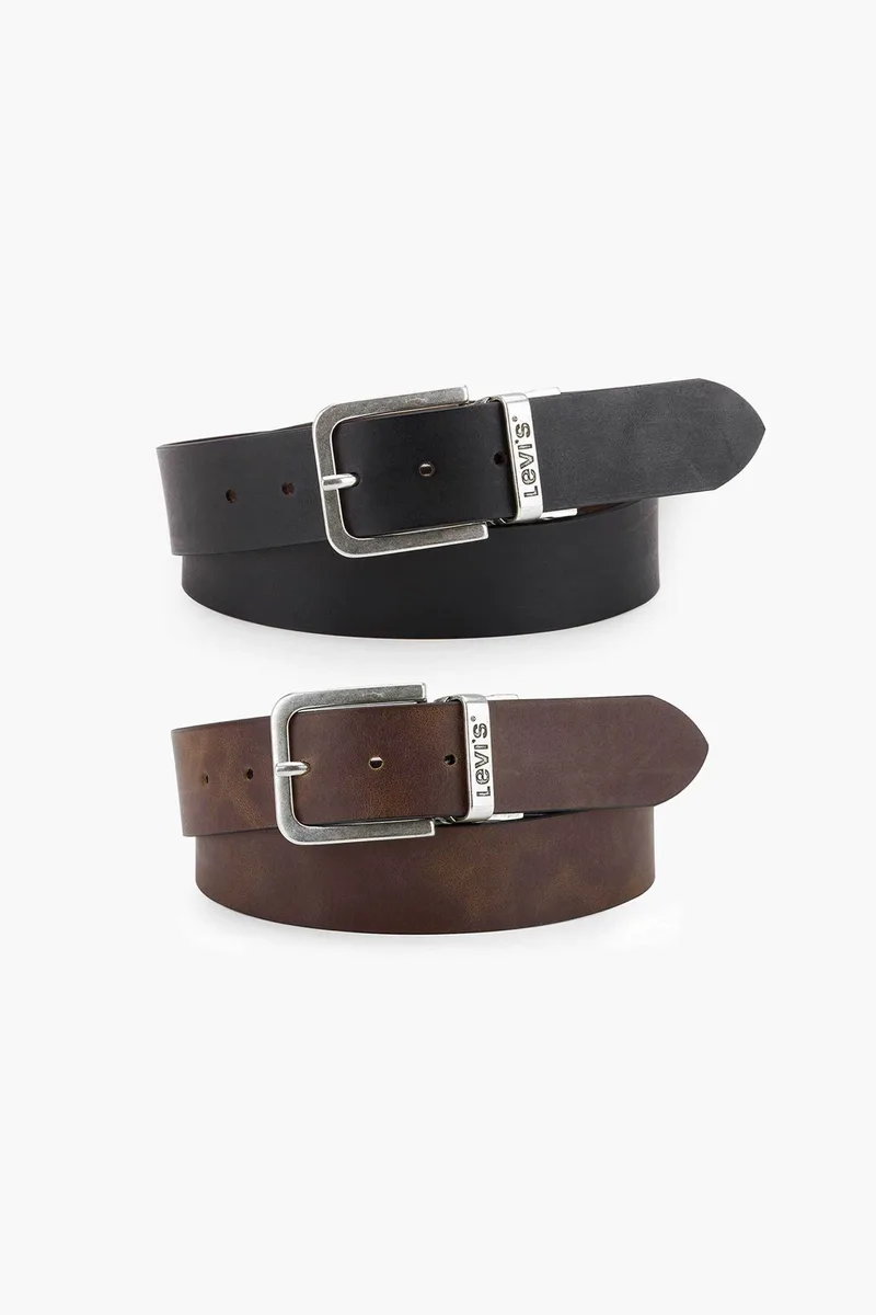 Levi's® ανδρική δερμάτινη ζώνη διπλής όψης "Reversible Core" - 771342086 Καφέ