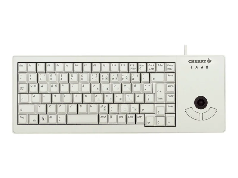 CHERRY TAS G84-5400 Corded DE-Layout hellgrau TRACKBALL USB