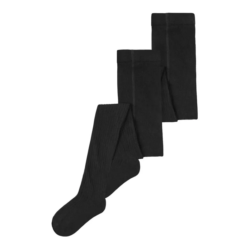 Καλσόν χοντρό ριμπ 2 τεμ.κορίτσι name it-13211732-Black