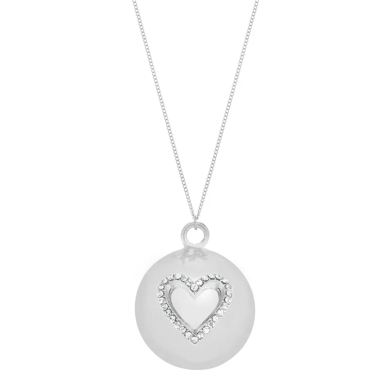 Μενταγιόν Εγκυμοσύνης Lilo Heart Silver Proud Mama PM-744 (Χρώμα: Ασημί ) - Proud mama - PM-744
