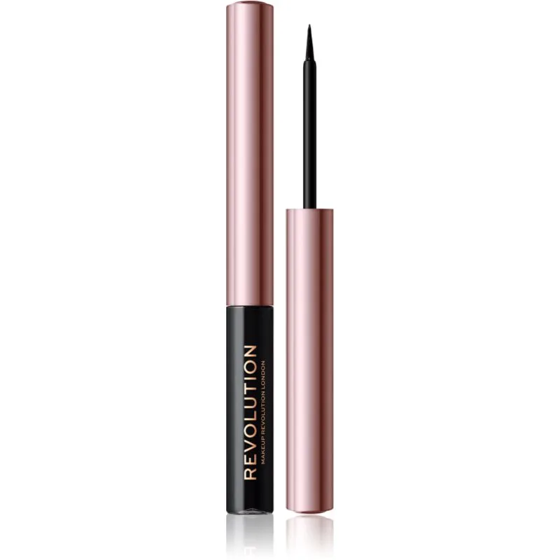 Revolution Super Flick υγρό λάινερ ματιών απόχρωση Black 2.4 ml