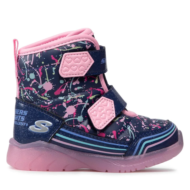Μπότες Χιονιού Skechers Power Paint 302653N/NVMT Σκούρο μπλε
