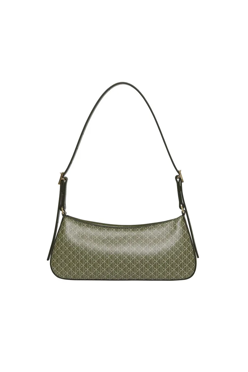 Calvin Klein Jeans γυναικεία τσάντα ώμου με all-over monogram - LV04F3324G Μπεζ
