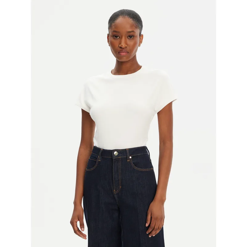 Tommy Hilfiger T-Shirt WW0WW45731 Εκρού Slim Fit