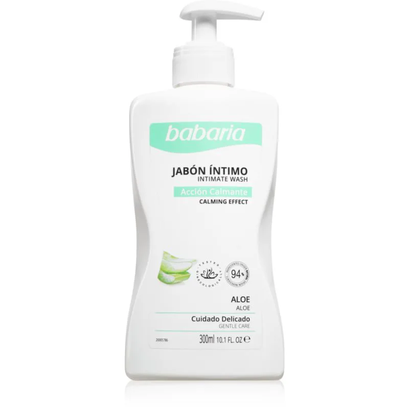 Babaria Aloe Vera γυναικείο αφρόλουτρο προσωπικής υγιεινής με αλόη βέρα 300 ml