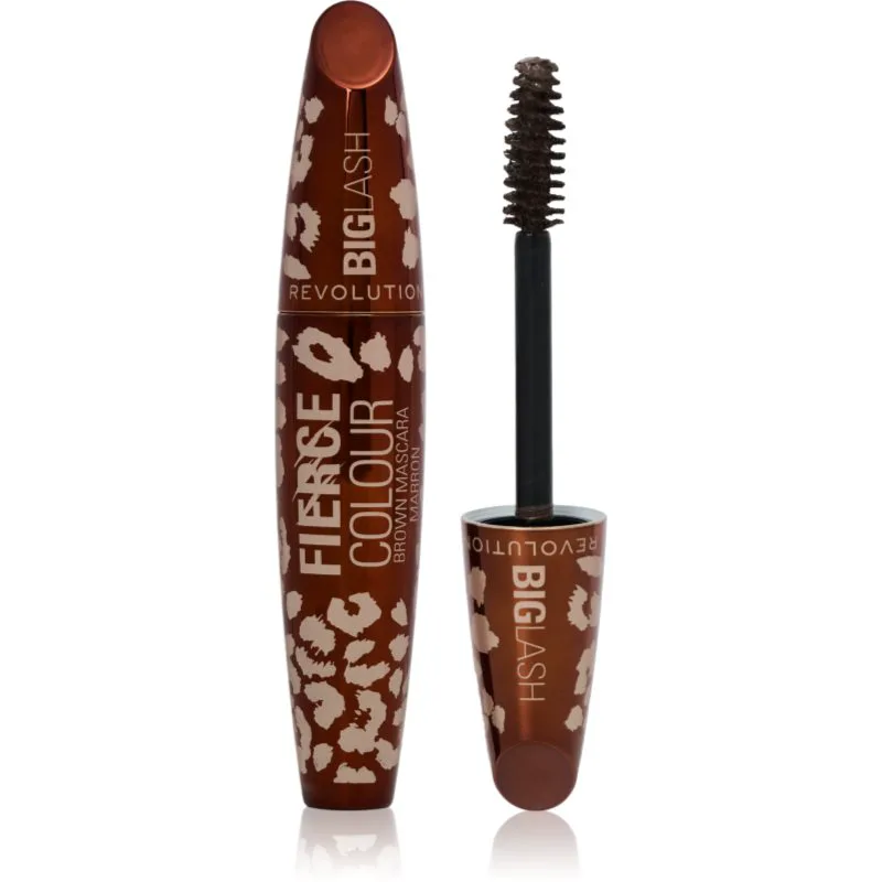 Revolution Big Lash Fierce Volume μάσκαρα για όγκο και πύκνωση των βλεφαρίδων απόχρωση Mocha Muse 9 γρ