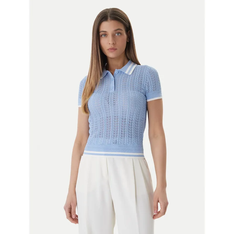 Guess Πουλόβερ W6GR25 Z0672 Μπλε Regular Fit