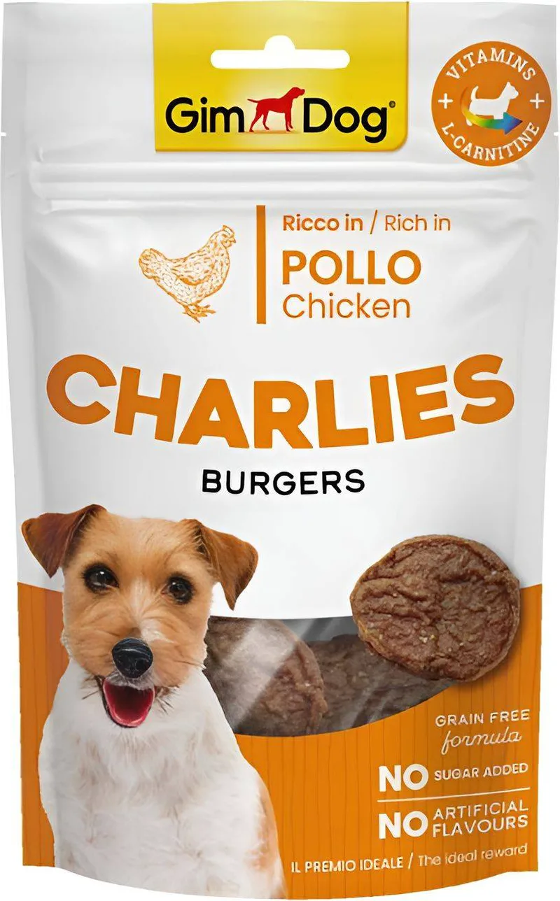 ΣΝΑΚ ΣΚΥΛΟΥ GIMDOG CHARLIES BURGERS ΚΟΤΟΠΟΥΛΟ (70GR)