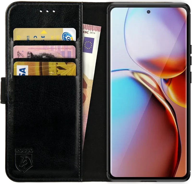 Κόκκινο Element PU Θήκη Πορτοφόλι Motorola Edge Plus 2023 - Black (8719246398810)