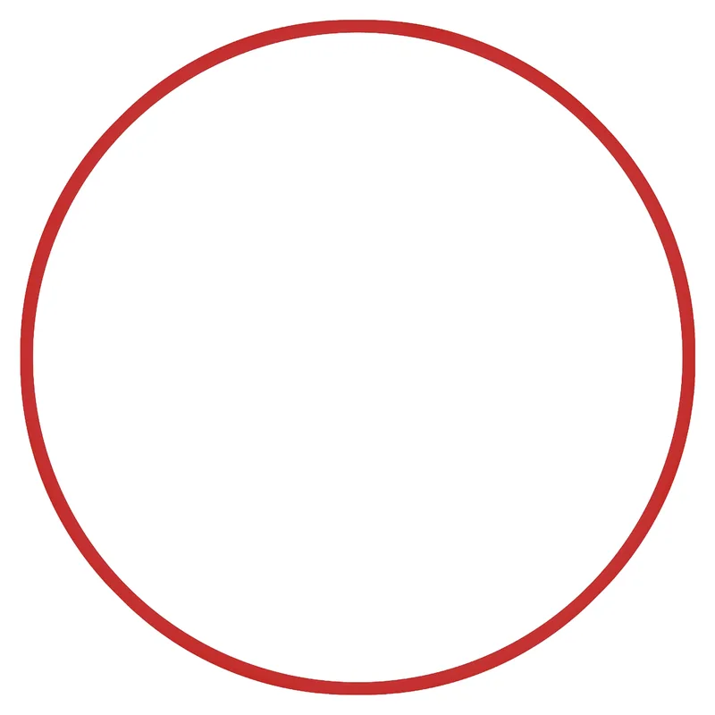 Χούλα-Χουπ 70cm Φ19mm 175g Κόκκινο