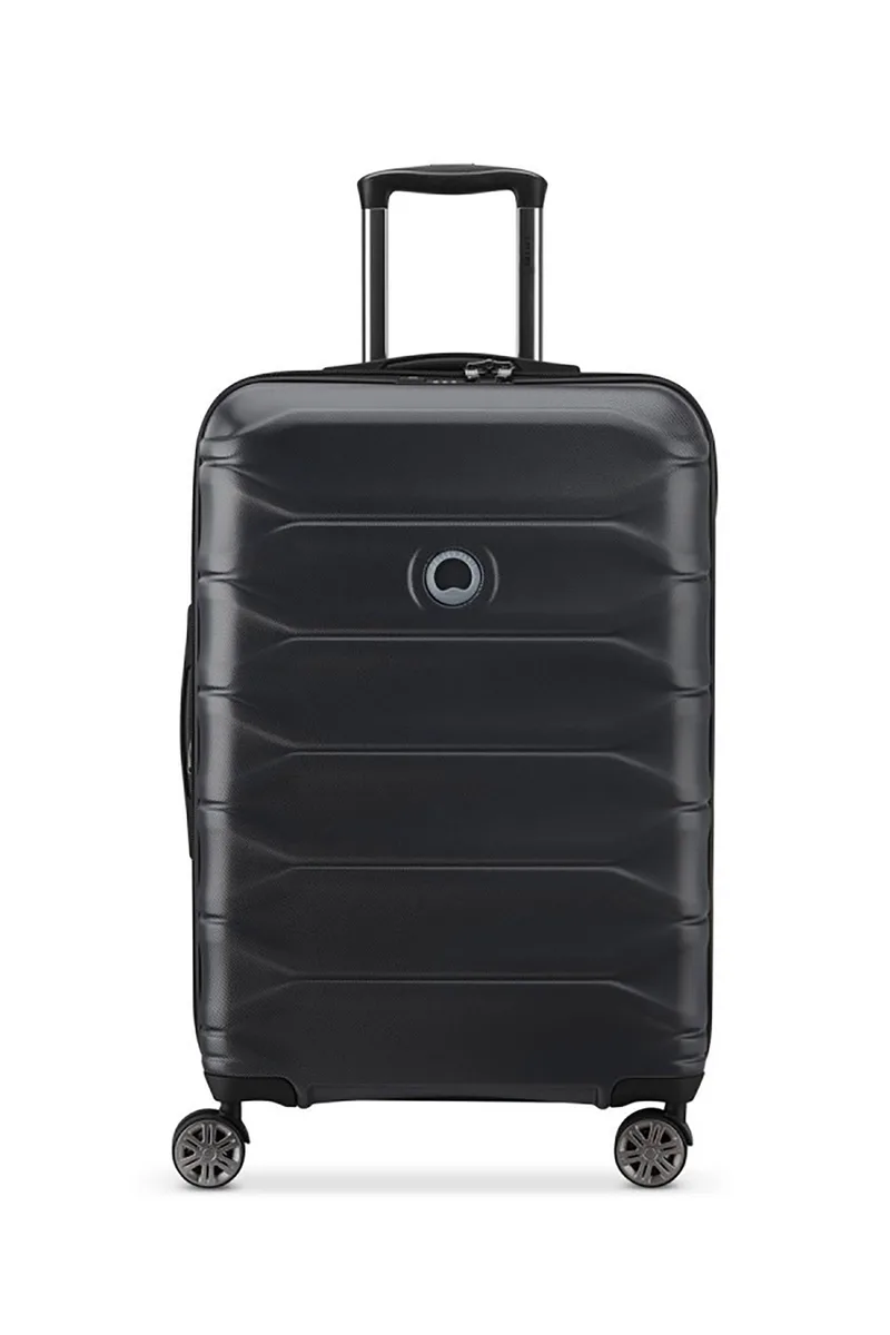 Delsey unisex βαλίτσα medium expandable μονόχρωμη με λογότυπο στις λαβές "Meteor" 68 x 44 x 26,5 - 29,5 cm - 386981000E9