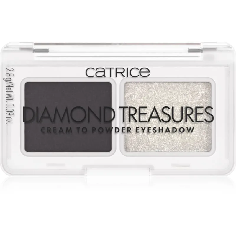 Catrice Diamond Treasures διπλές σκιές ματιών απόχρωση 030 Smokey Diamond 2.8 γρ